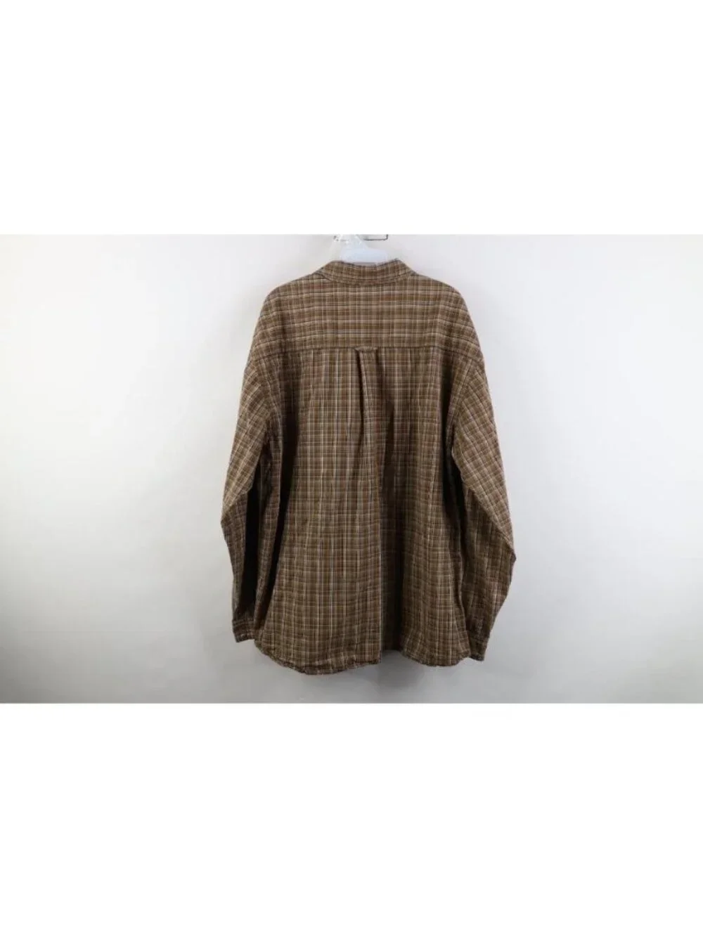 Vtg The North Face Mens 2XL XXL Spell Out Trekking Hiking Collared Button Shirt
